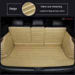 Kohandatud Stripe 5D t&auml;ieliku kattega auto pagasiruumi matt Volkswagen VW Tiguan Passat Variant Phideon Multivan 6-kohalise auto lisatarvikutele Passat Variant 16-18 beež