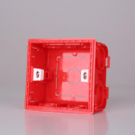 Depoguye Model 86 ruudukujuline s&uuml;vistatav sisemine kipsplaadi harukarp Seinal&uuml;liti pistikupesa alumine kast sobib EL UK punane