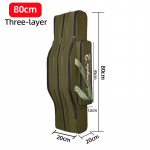 Kalastustarvete kott Uus mitme sektsiooniga surfip&uuml;&uuml;gi &otilde;ngeridva kandekott Veekindel kalastus seljakott Kalastustarbed ja varustus Threelayer 80cm
