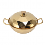 2-korruseline aurupott 201 roostevabast terasest mitmeotstarbeline supipott k&ouml;&ouml;gin&otilde;ud kaanega k&auml;epide k&ouml;&ouml;ki L kuld