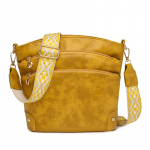 Pehme PU-nahast &otilde;lakott/ristkott naistele, retrodisainiga s&otilde;numikott, vabaaja mitme lukuga naiste igap&auml;evane reisik&auml;ekott/postikott must