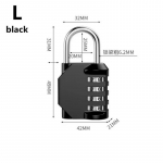 4-kohaline tabalukk paroolilukud tsingisulamist ilmastikukindel lukk v&auml;listingimustes mehaaniline lukk kooli j&otilde;usaali kapi/FenceHasp Secur jaoks