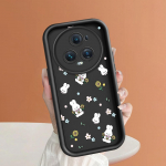 Pehme silikoonist ruudukujuline redelprintimise mustriga telefoni korpus, t&auml;iskaanega kaamera p&otilde;rutuskindel kummist &uuml;mbris Huawei Honori jaoks Honor X7 valge