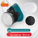 KN95 keemilise tolmu gaasimask aktiivs&ouml;efiltriga pestitsiidide ja formaldeh&uuml;&uuml;di kaitseks