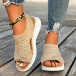 Avatud varbaga paksu p&otilde;hjaga vabaaja varrukatega sandaalid madala kontsaga naiste kingad suur suurus 36 must