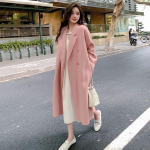 Elegantsed villased mantlid talveks naiste vintage tuulepluusid jakid keskmise pikkusega lahtise kaarega kardiganid S roosa