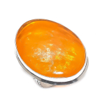 Baltic Amber Handmade 925 Sterling Silver Jewelry Ring Size 7.5 l7z07