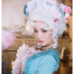 Professionaalne Marie Antoinette Cosplay parukas printsess keskmise lokkis juustega Cosplay parukad + paruka m&uuml;ts (Peakatteid pole) One Size