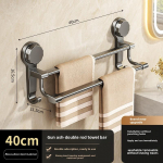 Piiri&uuml;lene uus kahepoolne r&auml;tikuhoidja, puurimiseta seinale paigaldatav vannitoa r&auml;tikuriiul, vannitoa iminapaga r&auml;tikuhoidja hulgim&uuml;&uuml;k