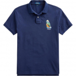 Polo Ralph Lauren Polo Bear Kirjalogo Tikitud Kitsa l&otilde;ikega L&uuml;hikeste varrukatega Polo S&auml;rk Meeste pealsed Tumesinine MNPOKNI1N820618-410 XS