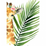 Multifilm Loomade Teemantmaal Taim Leht L&otilde;vi Sebra Kaelkirjak Elevant Teemanttikandid Ristpistes Baby Kids King Home Decor Round 20x30cm