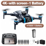 2025 Uus XT808 GPS Droon 4K Professionaalne HD Kaamera Kahekordne Kaamera Dron Harjadeta Mootor 5G WIFI FPV Kokkupandav RC Kvadkopter Helikopter M&auml;nguasjad 4K 1 Battery