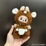 17 cm jaoks Labubu nukuriided moer&otilde;ivad kapuutsid Nukuriided v&auml;rvide sobivus kapuutsid Nukud aksessuaarid armsad kaunistused v&auml;ikesed riided 05