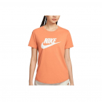 Nike Sportswear Essentials Seeria Mugav Pehme Nahas&otilde;bralik Minimalistlik &Uuml;hev&auml;rviline L&uuml;hikeste Varrukatega T-s&auml;rk Naiste Topid Pehme Oranž DX7907-828 S