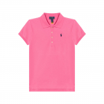 Polo Ralph Lauren Polo s&auml;rk &Uuml;hev&auml;rviline V&auml;ike Ponilogo Puuvillane L&uuml;hikeste varrukatega Laste pluusid Roosipunane 313573242-010 L