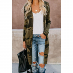 Kevadine ja s&uuml;gisene naiste mood Leopard Snake Print pikkade varrukatega kardigan Keskmise pikkusega kardigan 2XL