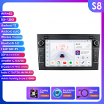 Ossuret Intelligentne 8G 128G Android 12 Autoraadio Opel Astra H J 2004 Vectra Vauxhall Antara Zafira Corsa C D Vivaro Meriva jaoks 4G Carplay GPS-m&auml;ngija B S8 8Core 8G 128G AI