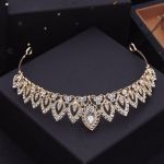 Luksuslik peaehe Pulmakroon Pruudi tiaarad ja kroonid Kuninganna diadeem Iludusv&otilde;istluse kroon Pruudi juukse ehted Aksessuaarid