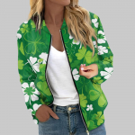 Naiste jakid, pikkade varrukatega, kerge lukuga, l&uuml;hike j&otilde;uluprindiga jakk Juhuslik tepitud jakk taskutega XXL