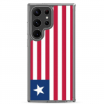 Coque T&eacute;l&eacute;phone - Samsung - Galaxy S21 - Drapeau Libeeria - Souple - Mitmev&auml;rviline