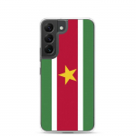 Coque T&eacute;l&eacute;phone &ndash; Samsung &ndash; Galaxy S21 Ultra &ndash; Drapeau Suriname &ndash; Souple &ndash; mitmev&auml;rviline