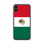 Coque pour iPhone - PIXELFORMA - iPhone XS - Drapeau du Mexique - Design fin et l&eacute;ger - Silikoonist supp