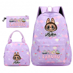 3 tk/komplekt Seljakott t&uuml;drukule kooli teismelisele &otilde;pilasele seljakott naistele seljakott l&otilde;unakottide ja pliiatsikotiga, kalasoomuste stiilis kotid