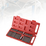 40Pcs Hex Star Spline Sockets Bit Kit 1/2&rdquo; 3/8 Drive Adapter Easy to Use with Storage Box for
