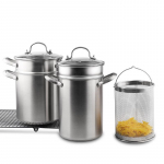 Roostevabast terasest spagetipott, sparglipott, nuudlipott, s&uuml;gavk&uuml;lmutuspott, aurupott, puljongipott, mitmeotstarbeline aurutus- ja keedupott One Size