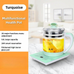 1,8L Suure mahutavusega intelligentne tervisepott Multifunktsionaalne klaasist veekeetja Majapidamises kasutatav keev vee teekann mere laine