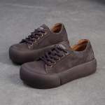 Johnature Ehtne Nahk Paks Tald Naiste Kingad &Uuml;mar Nina Paelad Mitmek&uuml;lgsed Vabaaja Lamedad Platvormkingad 35 hall v&auml;rv