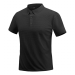 Meeste l&uuml;hikeste varrukatega vabaaja, mugav, l&otilde;dva, lihtne, mitmek&uuml;lgne, nahas&otilde;bralik, pehme, suvine &otilde;huke polos&auml;rk L/62-70KG must