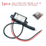 Type-C USB nutikas laadija 12V 24V alandav 5V 3A15W toitemooduli muundur