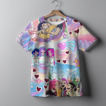 Laste R&otilde;ivad KPop Deemonik&uuml;ttide F&auml;nnide Kingitused Laste Riided Mood Vabaaja Topid 2025 Kuum Film Pehme Puuvill Beebi T&uuml;drukute T-s&auml;rk 160