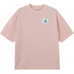 Jordan Flight Essentials Logo Mood Mugav &Uuml;mmarguse Kaelusega Vabaaja L&otilde;tv L&uuml;hikeste Varrukate T-s&auml;rk Meeste T-s&auml;rk Roosa DZ0605622 L