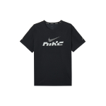 Nike Miler Flash Fashion Mugav Nahas&otilde;bralik Pehme Hingav Kiiresti Kuivav UV-kaitse L&uuml;hikeste Varrukatega T-s&auml;rk Meeste Topid Must IB4128-010 XL