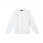 Under Armour Logo Muster &Uuml;mmarguse Kaelusega Pullover Spordipusa Pikkade Varrukatega Unisex dressipluus Valge 24600305-100 3XL