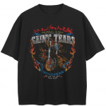 T&auml;navar&otilde;ivad Funny Graphic T-s&auml;rk Puuvillane T-s&auml;rk Unisex Topid Tees Suvine l&uuml;hikeste varrukatega T-s&auml;rk XL must