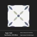 400x400 Roheline Prantsuse Retro V&auml;ikese &Otilde;ie Keraamiline Plaat K&ouml;&ouml;ki, Vannituppa, R&otilde;dule ja P&otilde;randale 400*400