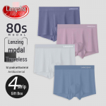 Lonsa Men's 80S Modal Mulberry Silk Antibacterial Boxer Briefs XL