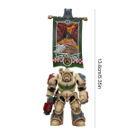 Laos JOYTOY Warhammer 40K Dark Angels Deathwing Ancient koos kompanii lipuga 1:18 Tegevuskuju, Kogumismudel Other
