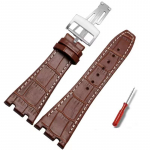 Audemars Piguet AP15400 15703 15500 Royal Oak seeria meeste nahast kellarihm Topelt n&otilde;gusa liidesega kellarihm meestele 26mm 26mm