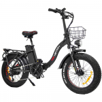 Elektriratas Kokkupandav Drvetion 20 750W Mootor City Ebike 48V 20AH Topeltketaspidurid Maksimaalne s&otilde;iduulatus 110Km Kandev&otilde;ime 150Kg CT20 20AH Max Range 110Km must
