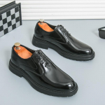 Briti stiilis 2025 uus &auml;rikasulik nahast kingad poleeritud retro suur suurus 45 meeste ametlik paeltega Oxford kingad 46 38 must