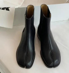 Moodsad Retro Jagatud Varbade Ankle Boots Naistele L&auml;ikivad&Mati Nahast Kingad Tabi Ninja Chelsea Botas Mujer Madalad Kontsad Trotters Booties Talv 35 gray