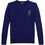 Polo Ralph Lauren Kampsun &Uuml;mar kaelus Kaablimustriline Puuvill Karu Tikand Pikkade varrukatega Laste kampsun 323981626-001 XL