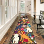 Retro Kutsikate Muster Koridori Vaip K&ouml;&ouml;k Elutuba Garaaž Hotell Terrass Pikk Vaip Kodu Kaunistus 50x120cm 20x47inch