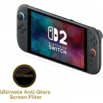 Protection d'&eacute;cran verre tremp&eacute; premium - HORI - Nintendo Switch 2 - Anti-reflets - Anti-rayures - 100 % transparent puhas