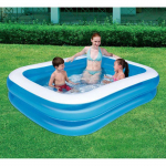 Piscine gonflable pour enfants- Bestway - Rectangulaire - 201 x 150 x 51 cm - Bleu