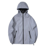 Kapuutsiga Fluorestseeriv Meeste Tuulejakk Vabaaja Helkur Hip Hop Jakk Mantel Meeste R&otilde;ivad 2XL 3 gray